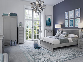 Furniture Mill Bacup Bedroom Collection in Grey