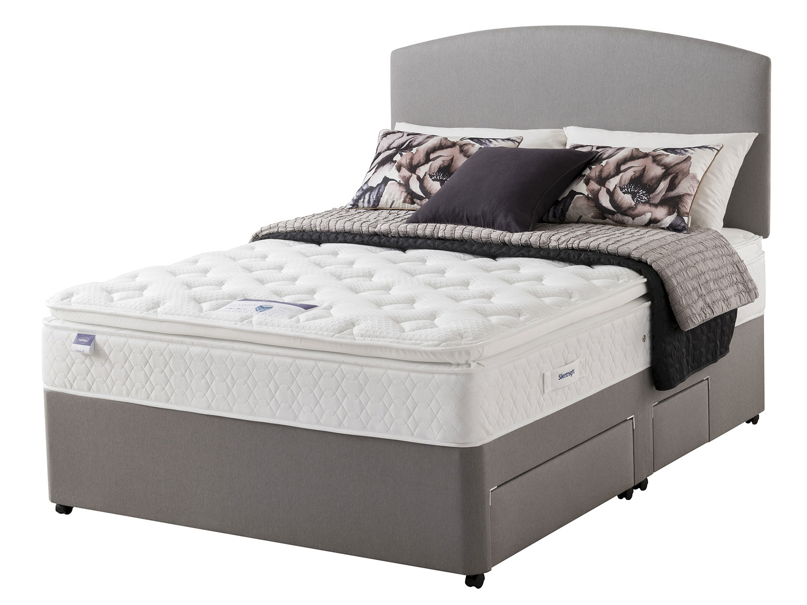 Beds 24/7 4ft6 Double Silentnight Atala Deluxe Eco